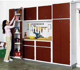 Utility Cabinet System for your Basement or Garage Woodworking Plan - Product Code DP-00182