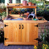 Potting Bench Woodworking Plan