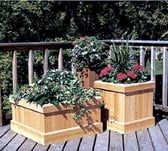 Trio of Cedar Planters Woodworking Plan
