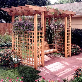 Garden Arbor Getaway Woodworking Plan - Product Code DP-00394