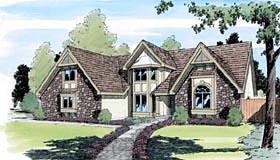 Tudor Style House Plan