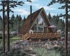 A-Frame Home Plan Number: 24308