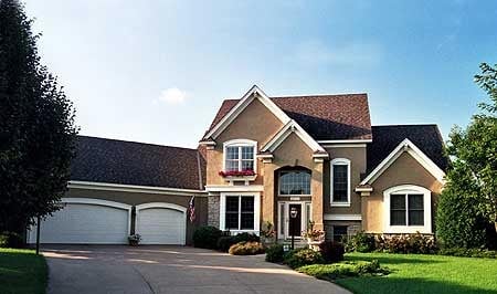 Elevation of European   House Plan 42148