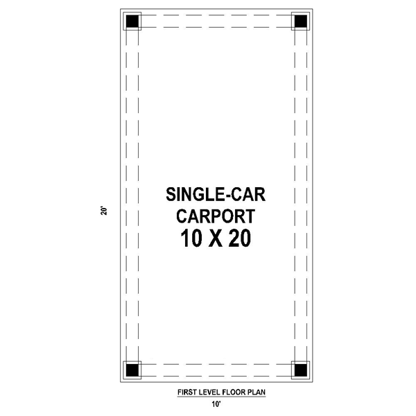 First Floor Plan of Garage Plan 45765
