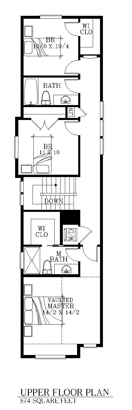 Second Floor Plan of House Plan 46245