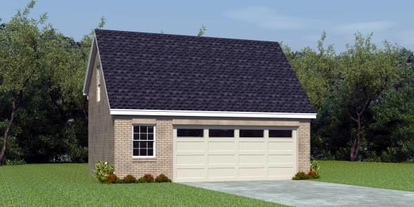 Elevation of Garage Plan 47072
