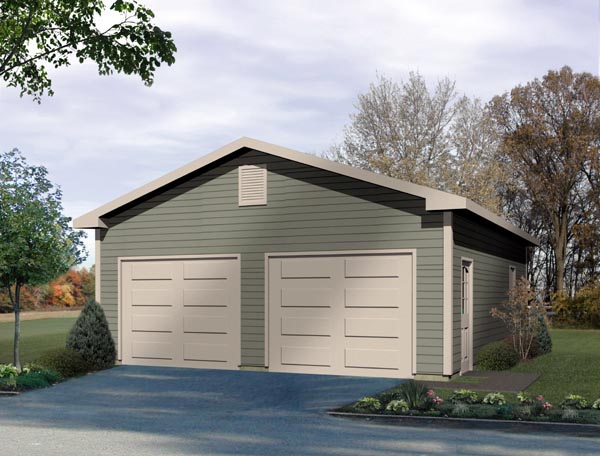 Elevation of Traditional   Garage Plan 49013