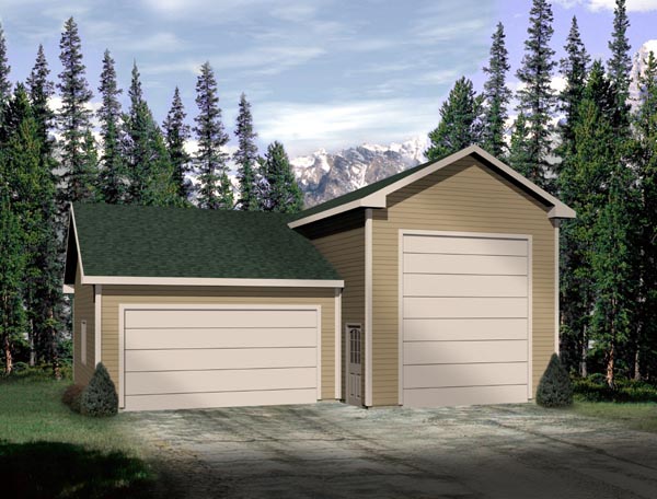 Elevation of Traditional   Garage Plan 49035