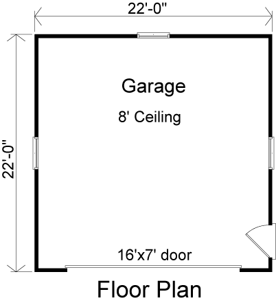 First Floor Plan of Traditional   Garage Plan 49046
