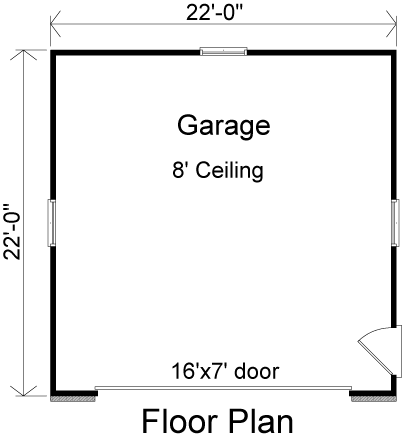 First Floor Plan of Traditional   Garage Plan 49054