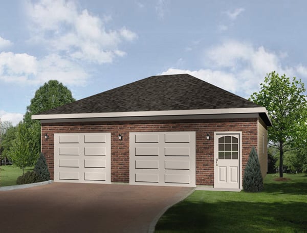 Elevation of Garage Plan 49171