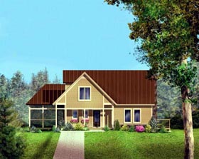 House Plan 52313 Elevation
