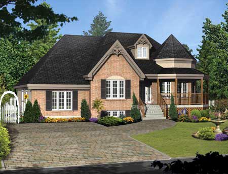 Elevation of House Plan 52773