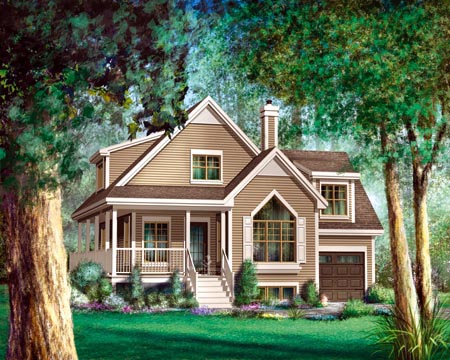 Elevation of House Plan 52797