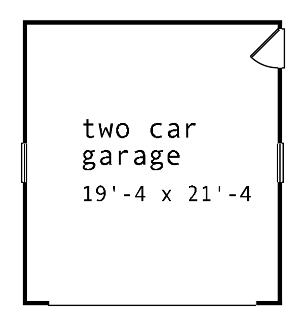 First Floor Plan of Traditional   Garage Plan 55522