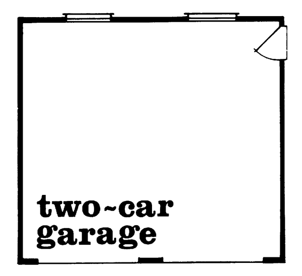 First Floor Plan of Ranch   Garage Plan 55540