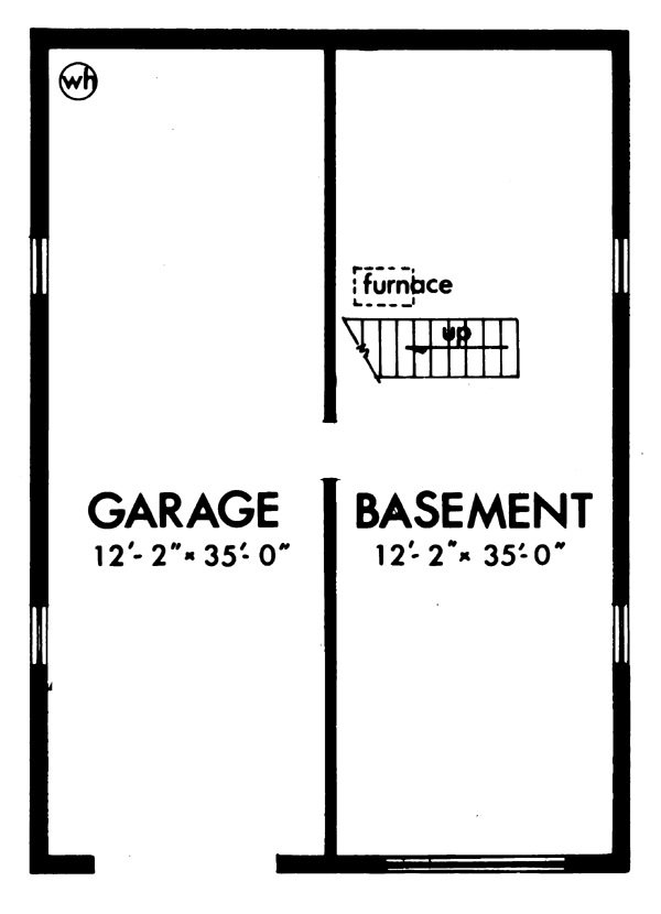 Lower Floor Plan of A-Frame   Narrow Lot   Vacation   House Plan 57547
