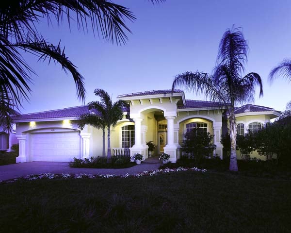 Elevation of Florida   House Plan 58904