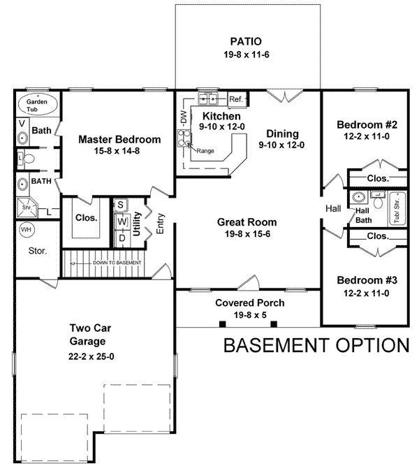Third Floor Plan of Country   Ranch   Traditional   House Plan 59002
