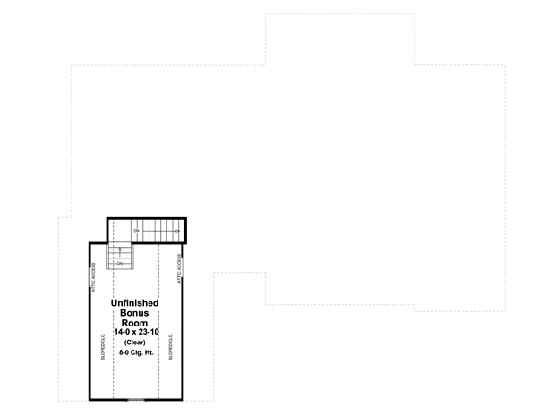 Second Floor Plan of Country   European   Traditional   House Plan 59114