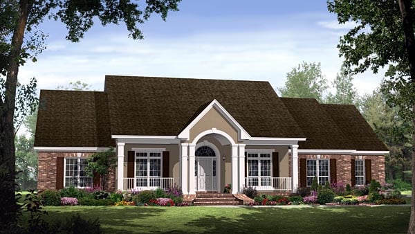 Elevation of Country   European   Traditional   House Plan 59144