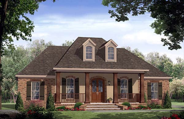 Elevation of Country   European   Traditional   House Plan 59167