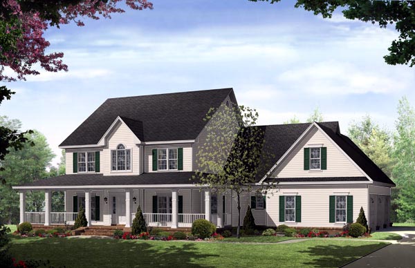Elevation of Country   Traditional   House Plan 59172