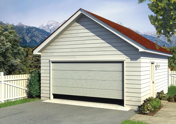 2 Car Detached Garage Plans