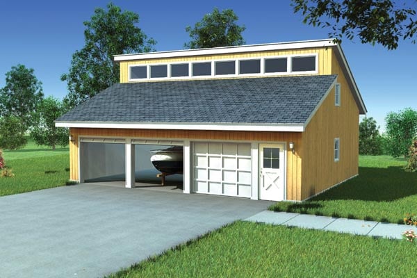 Clerestory Roof Garage Plans
