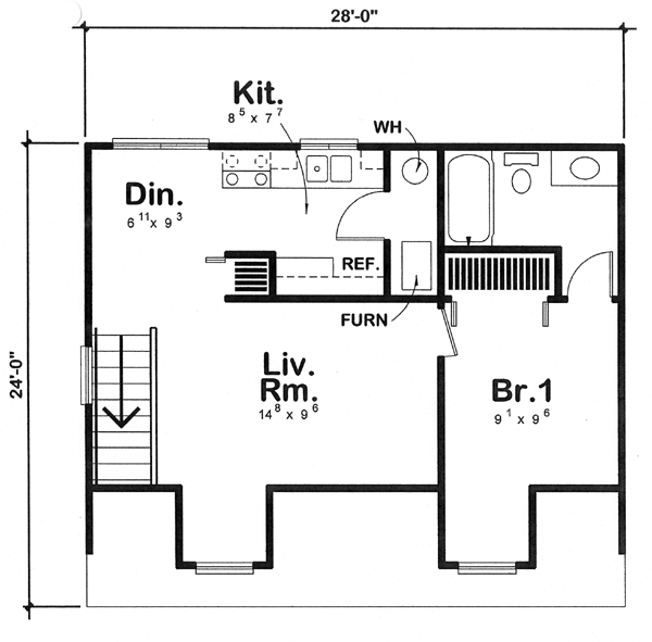 Second Floor Plan of Cape Cod   Traditional   Garage Plan 6016