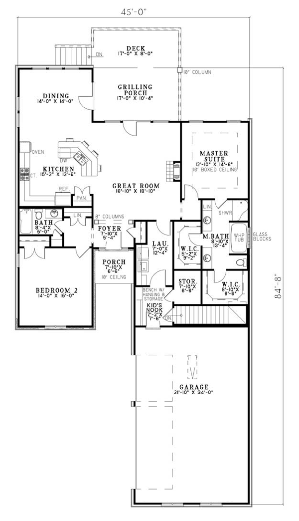 Hillside House Plan 61343