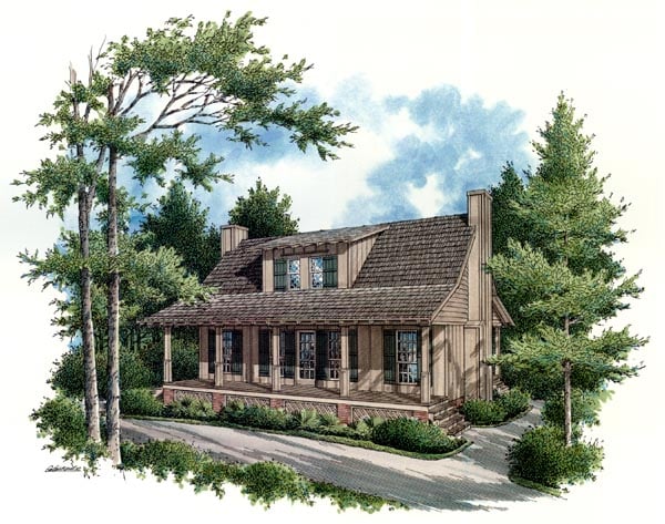 Elevation of House Plan 65935