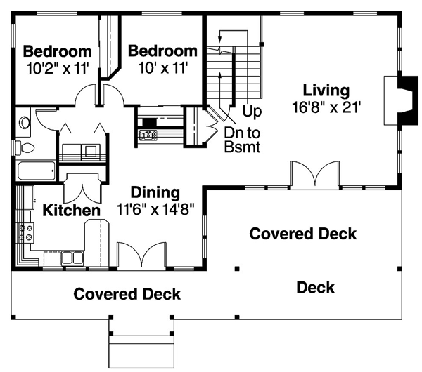 First Floor Plan of Coastal   Country   House Plan 69280