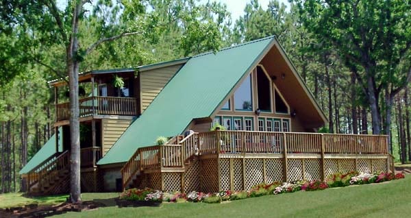 Elevation of A-Frame   Contemporary   House Plan 69504