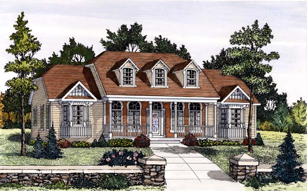 Country House Plans with Open Floor Plan