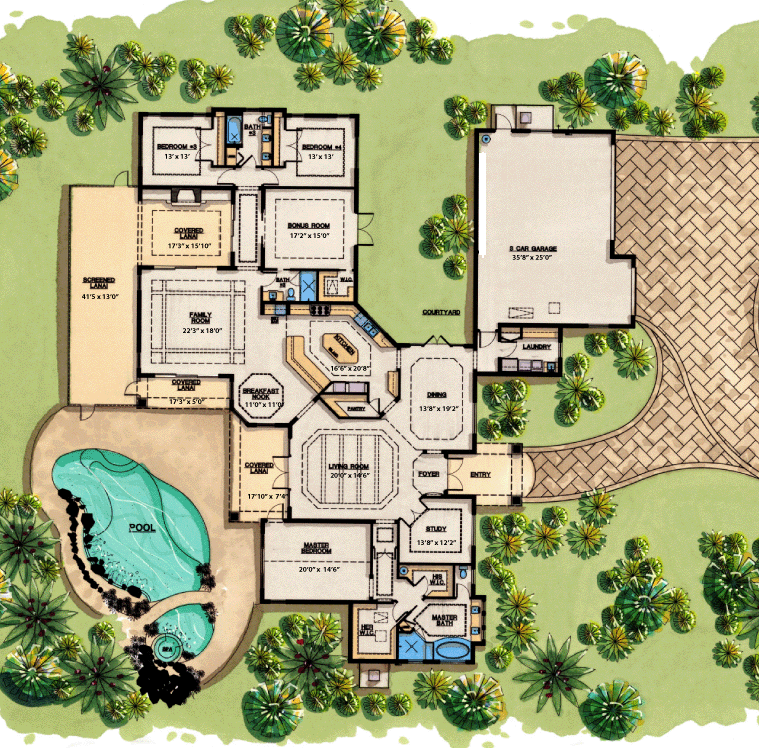 Mediterranean House Plans