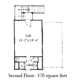 Second Floor Plan of Garage Plan 73779