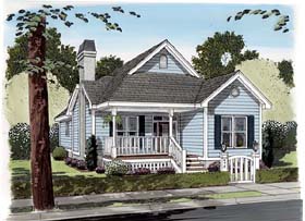 Click to view this narrow house plan