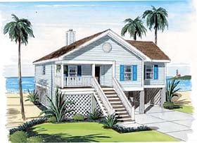 Coastal House Plan Number: 74006