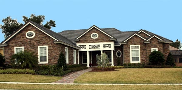 Elevation of Mediterranean   House Plan 74253