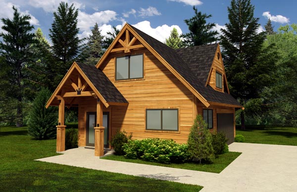 Elevation of Garage Plan 76015