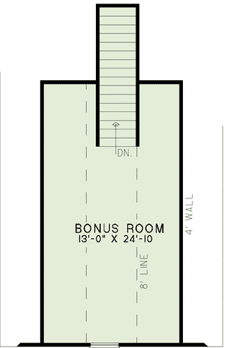Second Floor Plan of Craftsman   European   Traditional   House Plan 82282