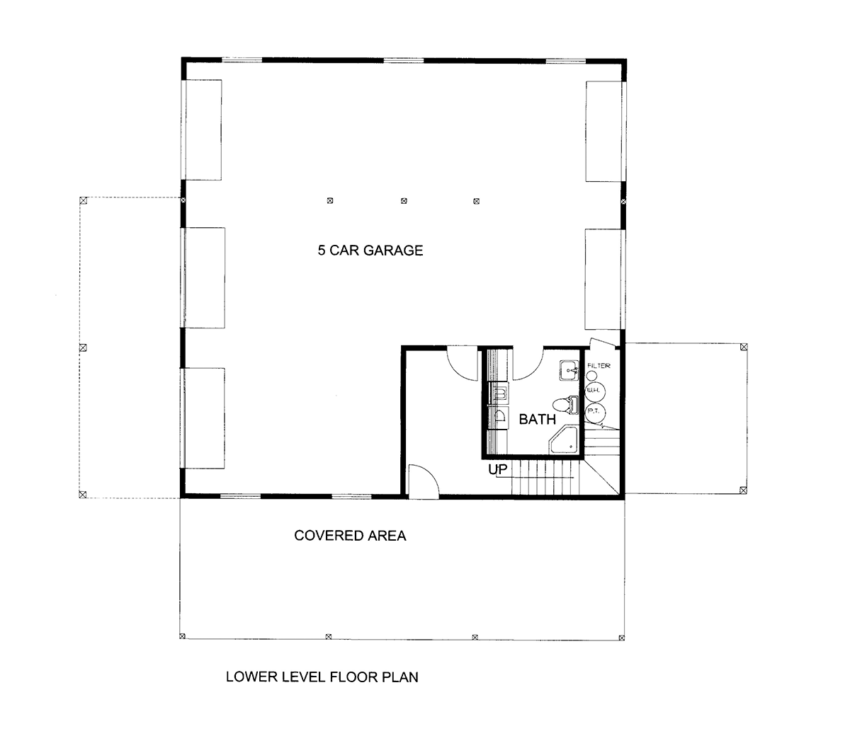 First Floor Plan of Vacation   House Plan 86568