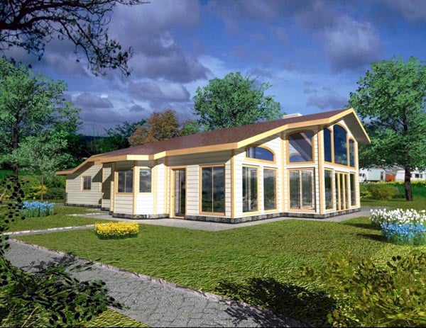 Elevation of Traditional   House Plan 86841