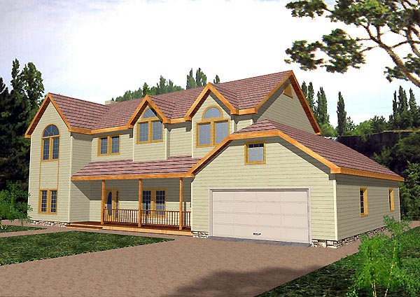 Elevation of Country   Traditional   House Plan 87137