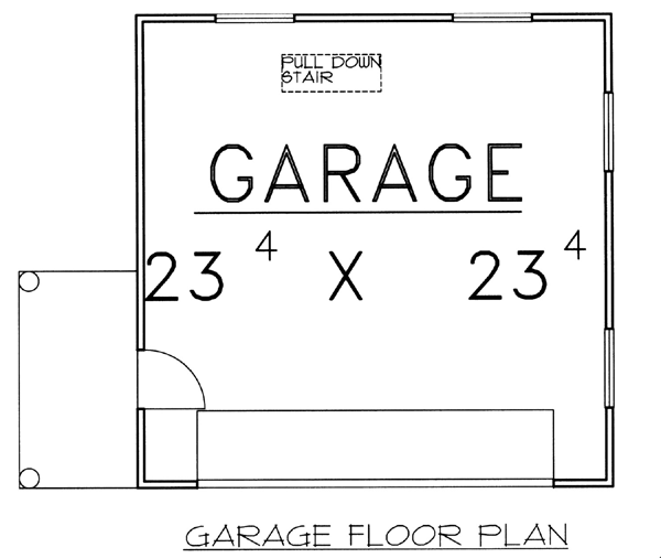 First Floor Plan of Garage Plan 87276