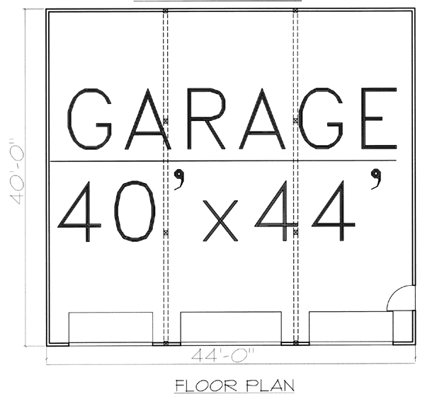 First Floor Plan of Garage Plan 87277