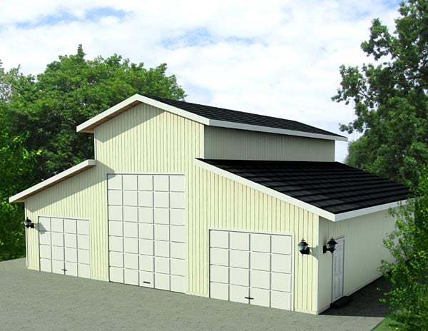 Elevation of Garage Plan 87277