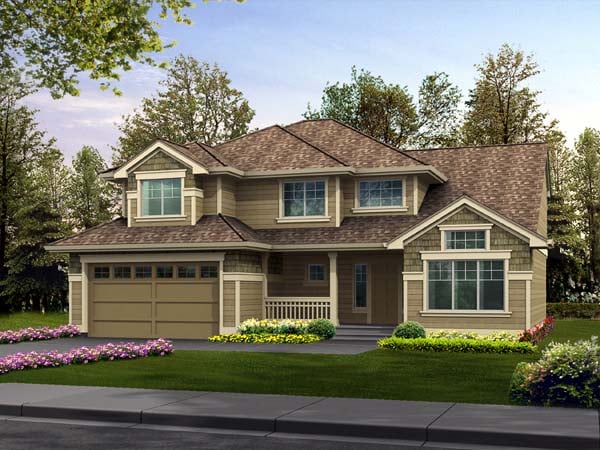 Elevation of Traditional   House Plan 87506