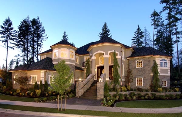 Elevation of Luxury   Victorian   House Plan 87604
